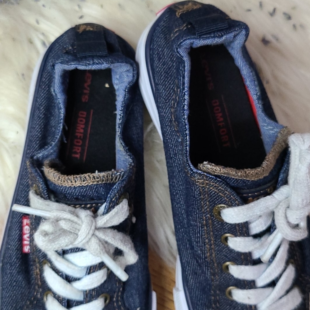 Levis denim shoes converse style size 2 - Picture 4 of 8